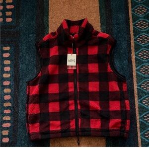 Woolrich x Target Buffalo Check Fleece Vest - Medium